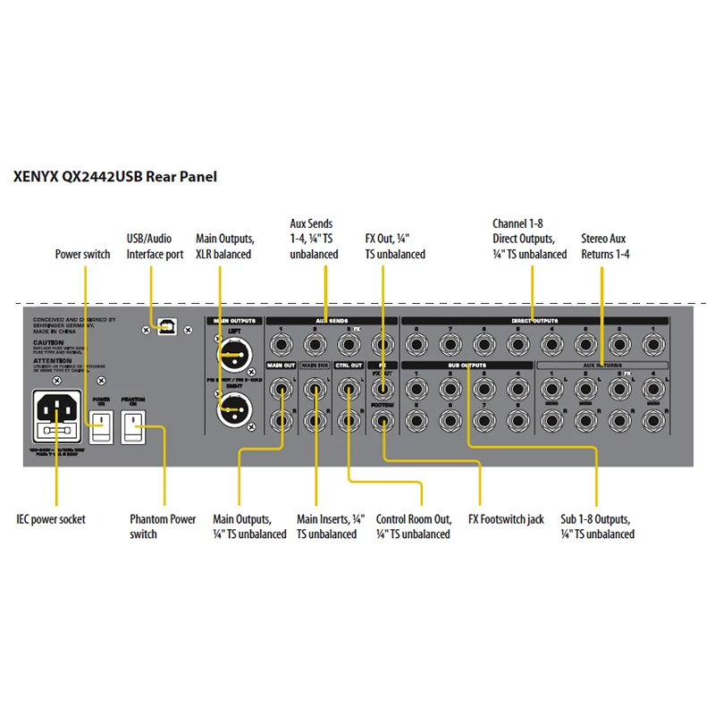 BEHRINGER QX2442USB