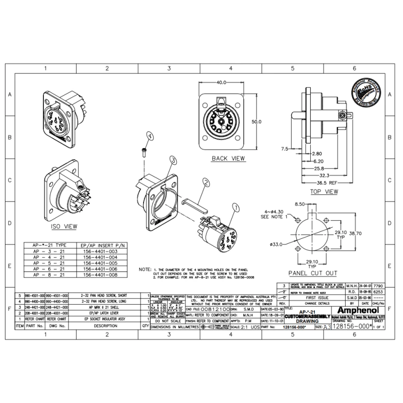 AMPHENOL AP-4-21