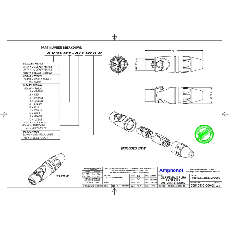 AMPHENOL AX5F