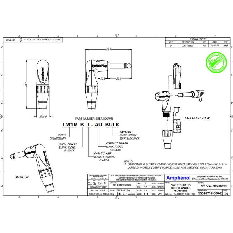 AMPHENOL TM1RBJ