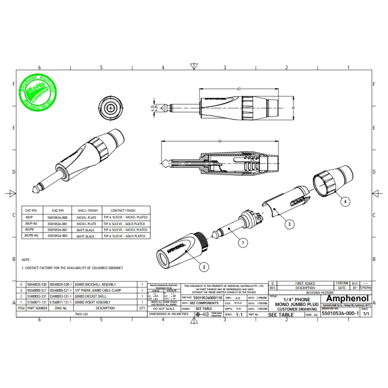 AMPHENOL JM2P